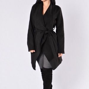 Black Wrap Coat